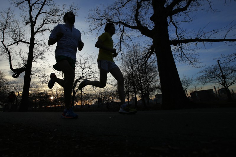 Chorney and Burnstein train for the Boston Marathon in Boston