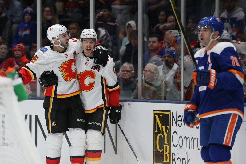 NHL: Calgary Flames at New York Islanders