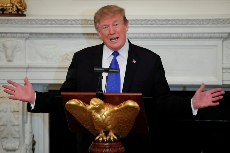 FILE PHOTO: President Trump hosts discussion with U.S. governors at the White House in Washington
