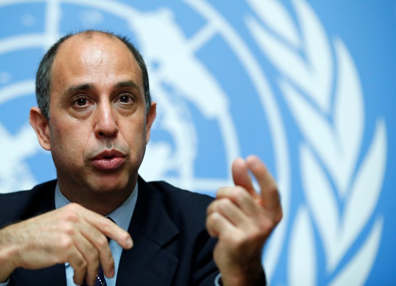 FILE PHOTO: Special Rapporteur on the situation of human rights in North Korea Quintana attends a news conference at the United Nations in Geneva