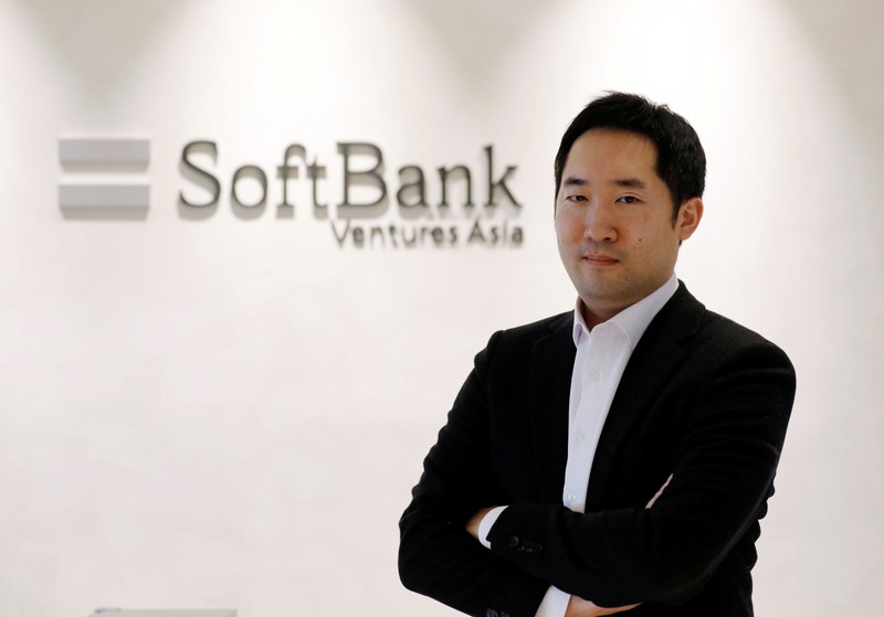 JP Lee, CEO and Managing Partner of SoftBank Ventures Asia, poses for a photograph at the company in Seoul