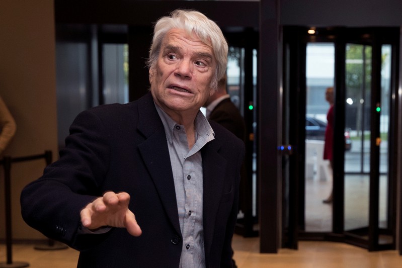 FILE PHOTO: French businessman Bernard Tapie arrives to attend the inauguration of the Altice Campus in Paris