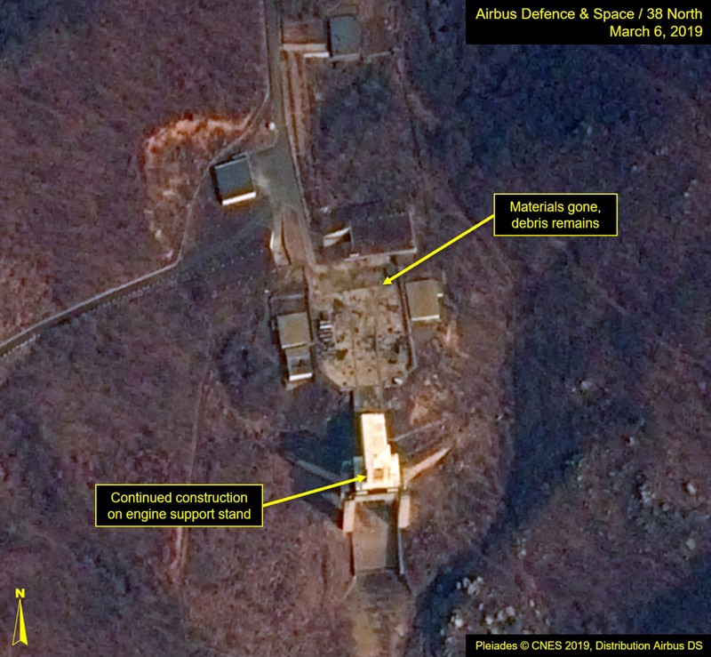 A satellite image of North Korea's Sohae Satellite Launching Station