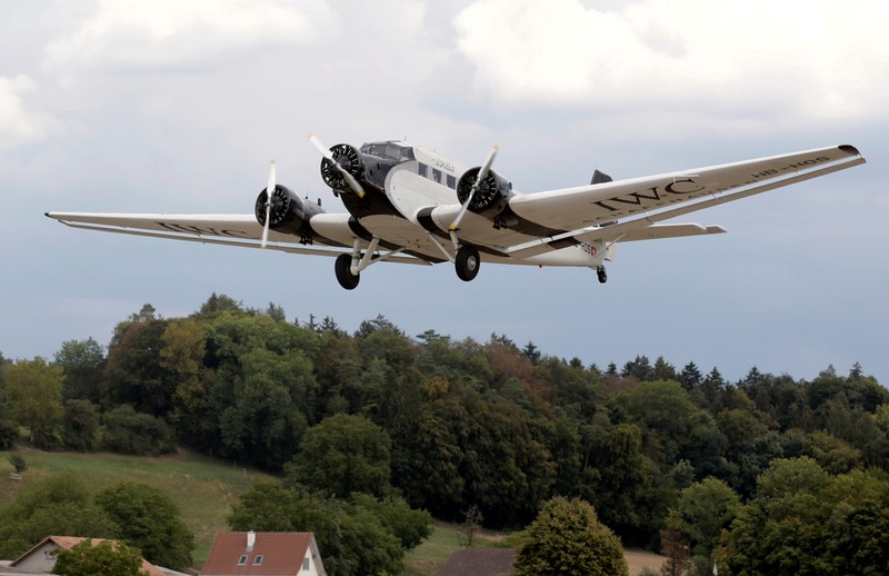 FILE PHOTO: A Junkers Ju-52 airplane of JU-AIR airline takes-off from the airport in Duebendorf