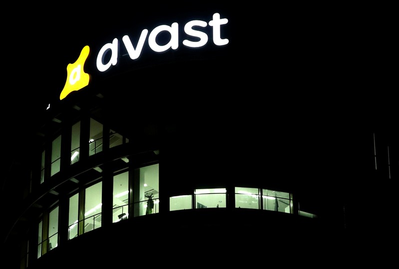 FILE PHOTO: The logo of Avast Software company is seen at its headquarters in Prague