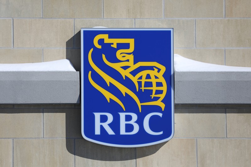 The Royal Bank of Canada logo is seen outside of a branch in Ottawa