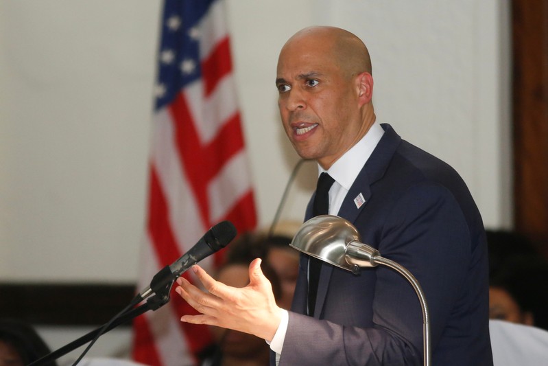 Democratic 2020 U.S. presidential candidate and U.S. Senator Cory Booker (D-NJ) gives the keynote speech at Brown Chapel AME Church in Selma