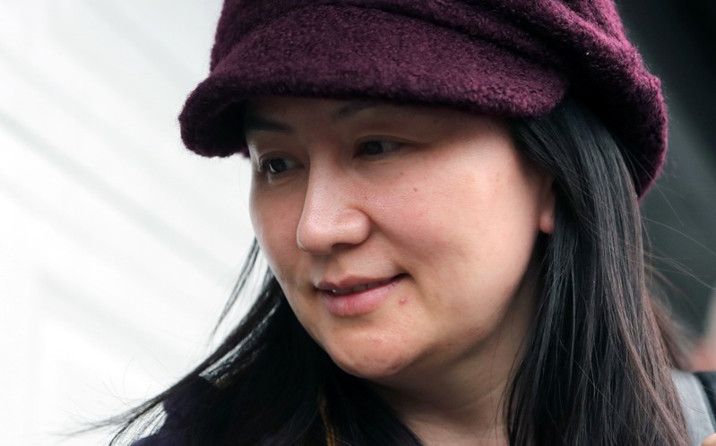 FILE PHOTO: Huawei Technologies Co Chief Financial Officer Meng Wanzhou arrives back at home after her court appearance in Vancouver