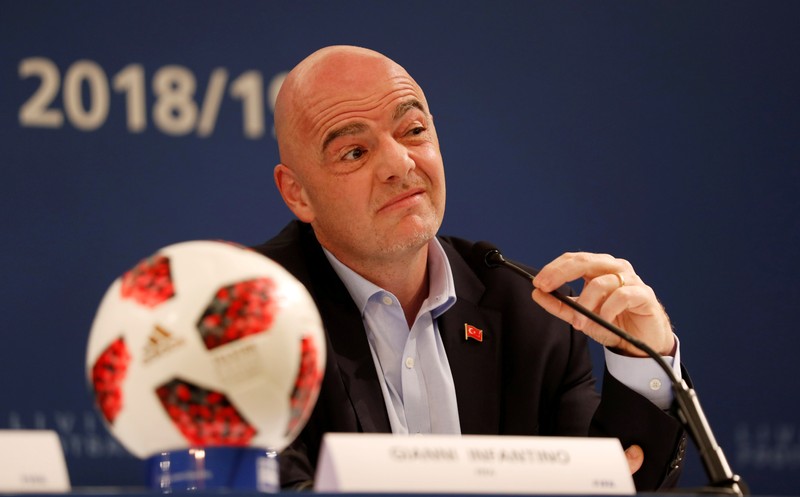 FILE PHOTO: FIFA President Gianni Infantino Media Briefing