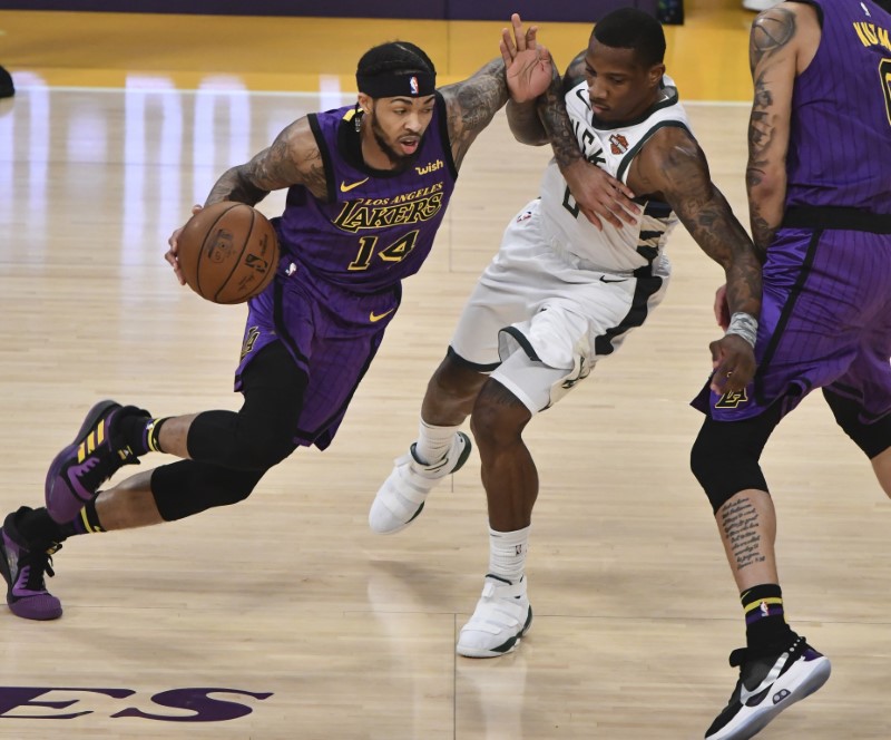 NBA: Milwaukee Bucks at Los Angeles Lakers