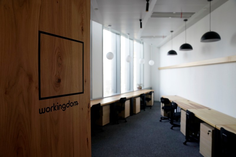 A room is seen at UCommune coworking space in Shanghai