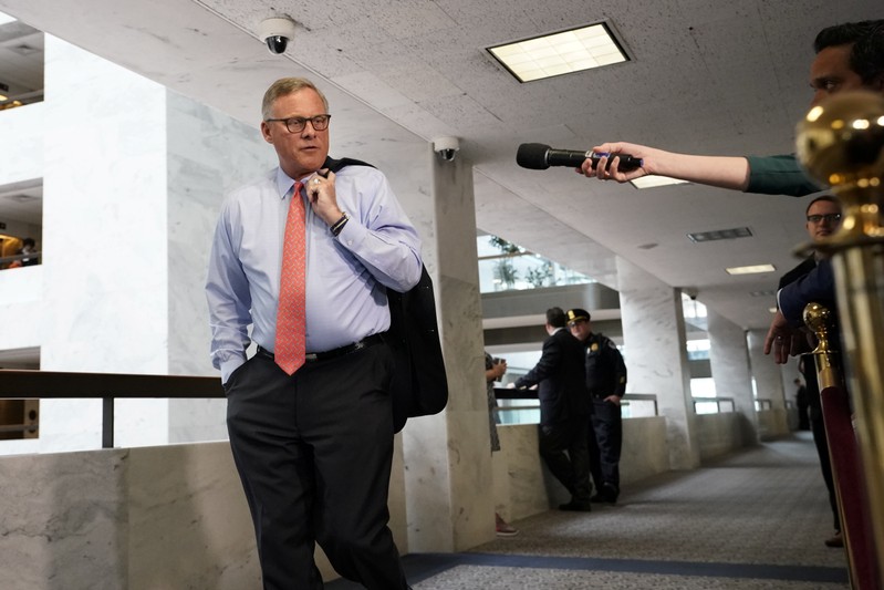 Senate Intelligence Committee Chairman Burr arrives inside Hart Senate Office Building in Washington
