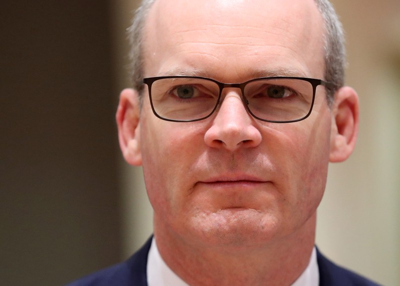 Irish Foreign Minister Simon Coveney takes part in a General Affairs Council on Article 50, in Brussels