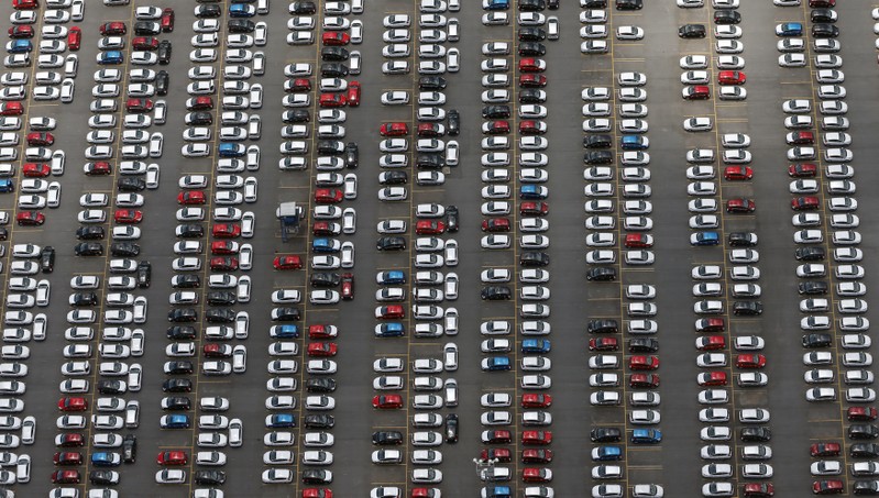 FILE PHOTO: New Ford vehicles are seen at a parking lot of the Ford factory in Sao Bernardo do Campo