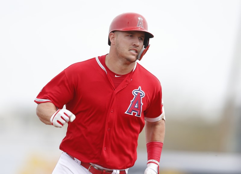 FILE PHOTO: MLB: Spring Training-Los Angeles Dodgers at Los Angeles Angels