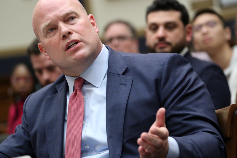 FILE PHOTO: Acting U.S. Attorney General Whitaker testifies before House Judiciary Committee oversight hearing on Capitol Hill in Washington