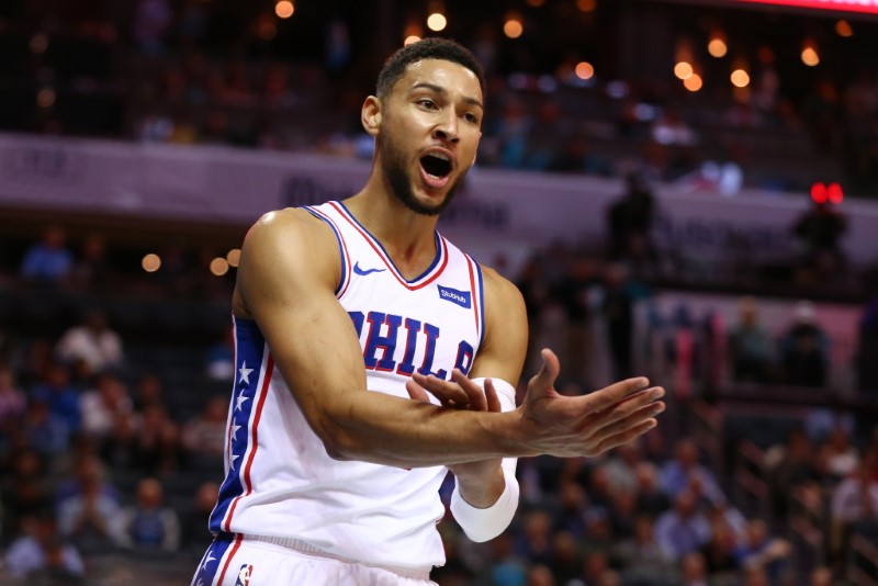 NBA: Philadelphia 76ers at Charlotte Hornets