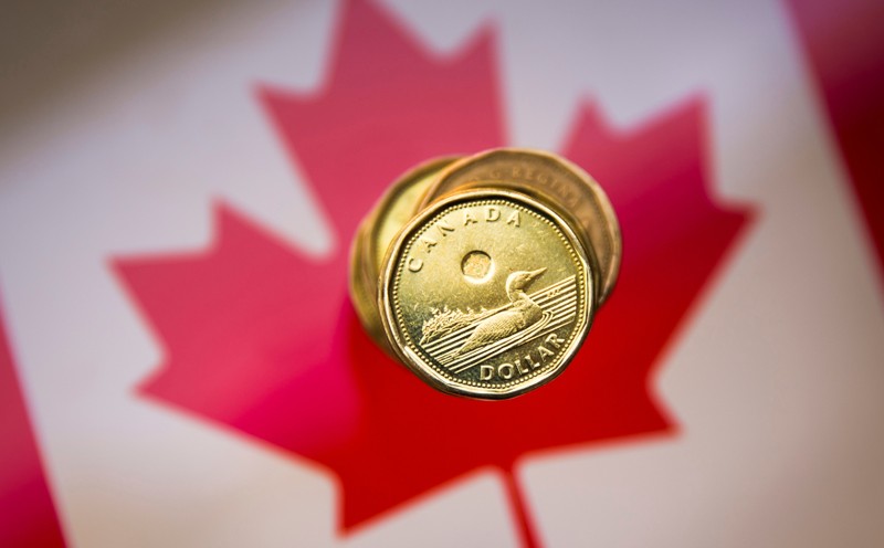 FILE PHOTO: A Canadian dollar coin, commonly known as the