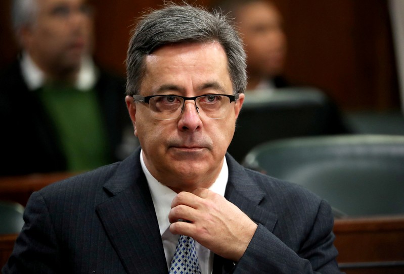 FILE PHOTO: Steinhoff's former Chief Executive Markus Jooste appears in parliament to face a panel investigating an accounting scandal that rocked the retailer in Cape Town
