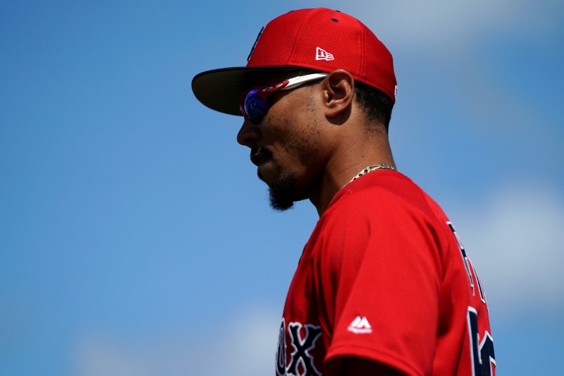 FILE PHOTO: MLB: Spring Training-Boston Red Sox at Tampa Bay Rays