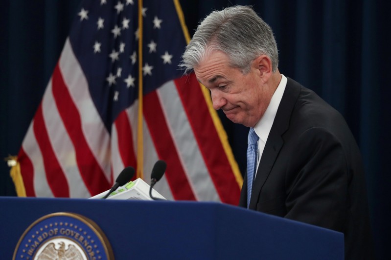 FILE PHOTO: U.S. Federal Reserve Chairman Powell holds news conference following two-day policy meeting in Washington