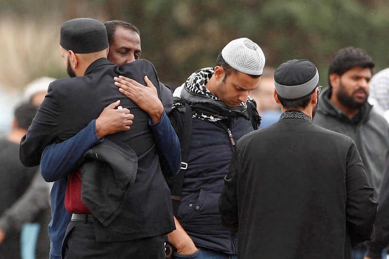 Burial ceremony of the victims of the mosque attacks in Christchurch