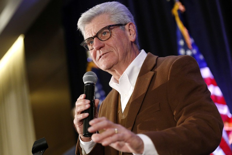 Phil Bryant, governor of Mississippi, speaks during an election night party for Republican U.S. Senator Cindy Hyde-Smith in Jackson