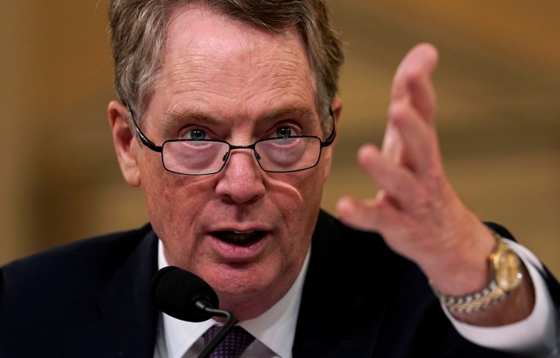 FILE PHOTO: Lighthizer testifies on Capitol Hill in Washington