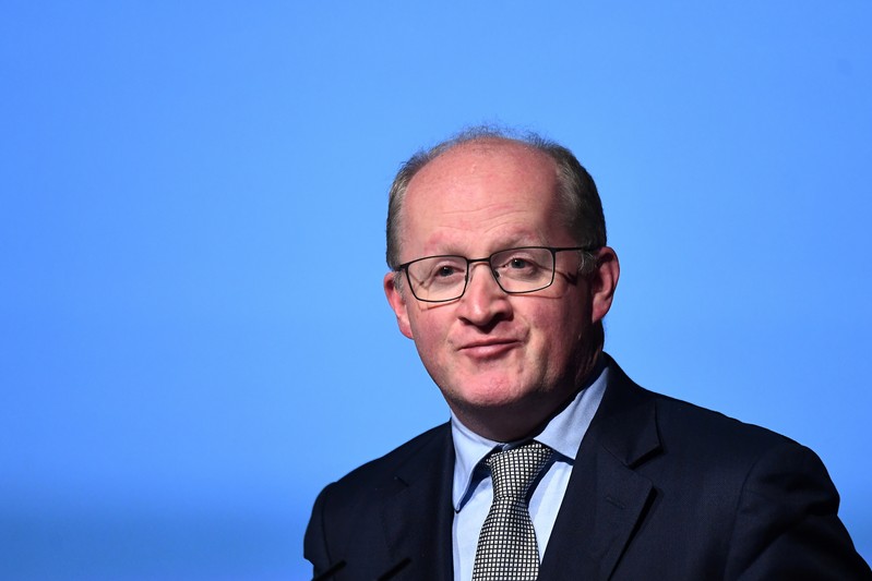 FILE PHOTO: Governor of the Central Bank of Ireland Philip Lane speaks at a European Financial Forum event in Dublin