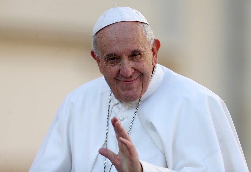 FILE PHOTO: Pope Francis holds weekly audience at the Vatican