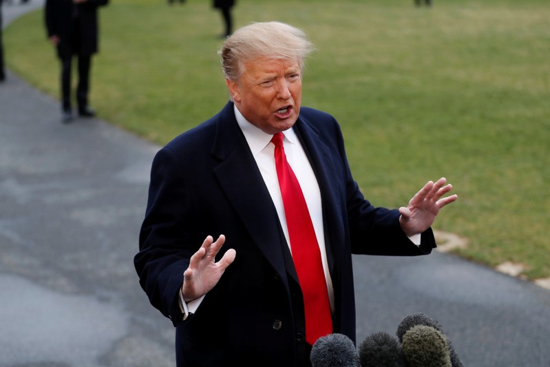 U.S. President Trump departs on travel to Florida from the White House in Washington