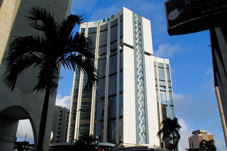 The headquarters of the African Development Bank (AfDB) are pictured in Abidjan