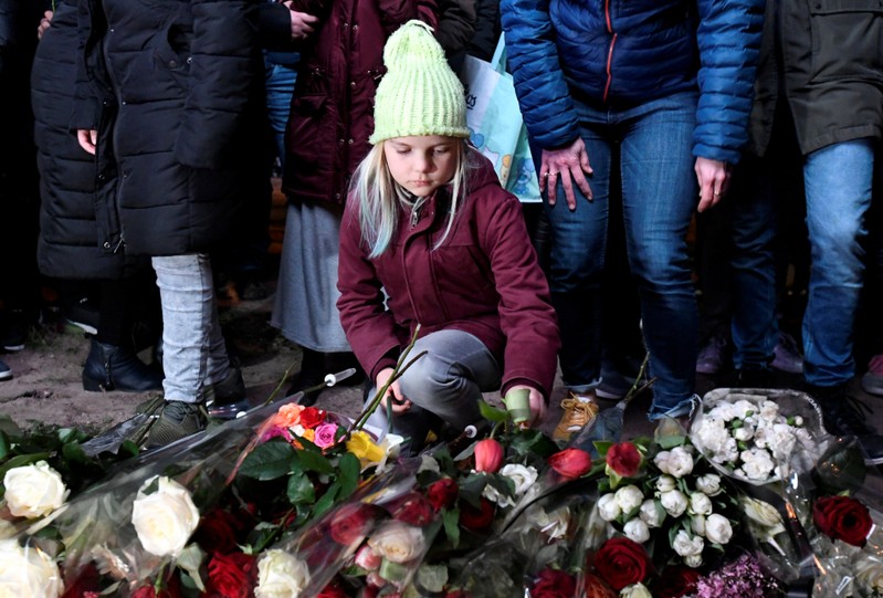 Silent march for Utrecht shooting victims