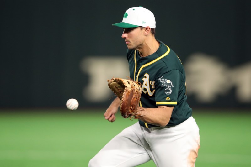 FILE PHOTO: MLB: Spring Training-Oakland Athletics at Yomiuri Giants