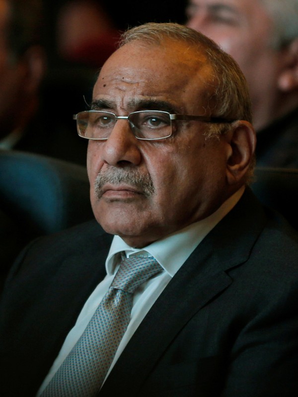 Iraq's Prime Minister Adel Abdul Mahdi attends the opening of Baghdad International Fair in Baghdad