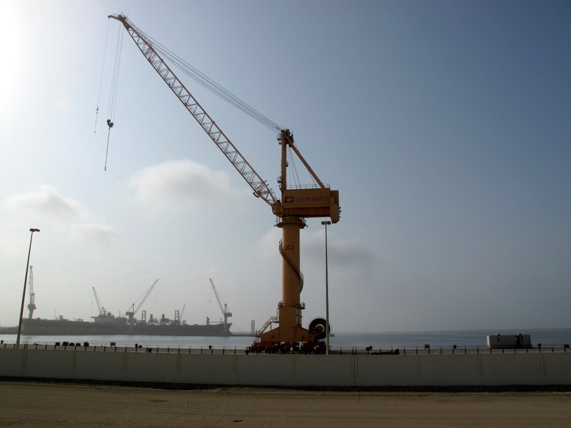 General view of Duqm Port in Oman