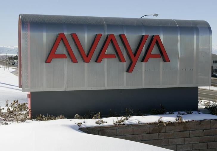 The sign at Avaya Inc. offices and lab in Westminster, Colorado is seen