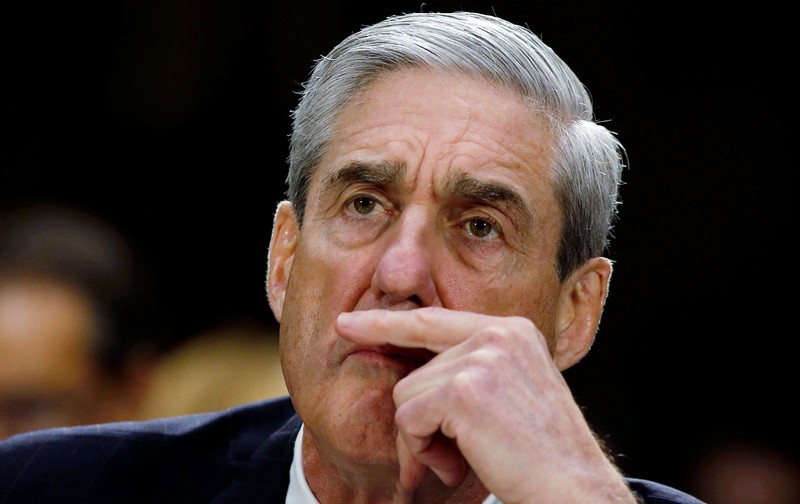 FILE PHOTO: Robert Mueller listens at the U.S. Senate Judiciary Committee at an oversight hearing about the FBI on Capitol Hill in Washington