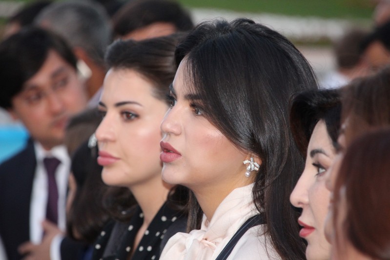 FILE PHOTO: Saida Mirziyoyeva, daughter of Uzbek President Shavkat Mirziyoyev, watches the International Music Festival