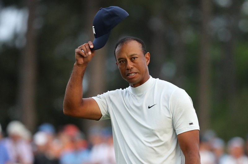 Second round play of the Masters at Augusta National