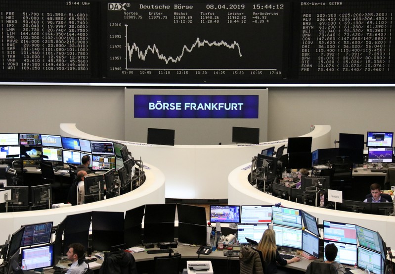 The German share price index DAX graph at the stock exchange in Frankfurt
