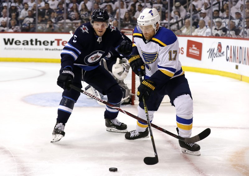 NHL: Stanley Cup Playoffs-St. Louis Blues at Winnipeg Jets
