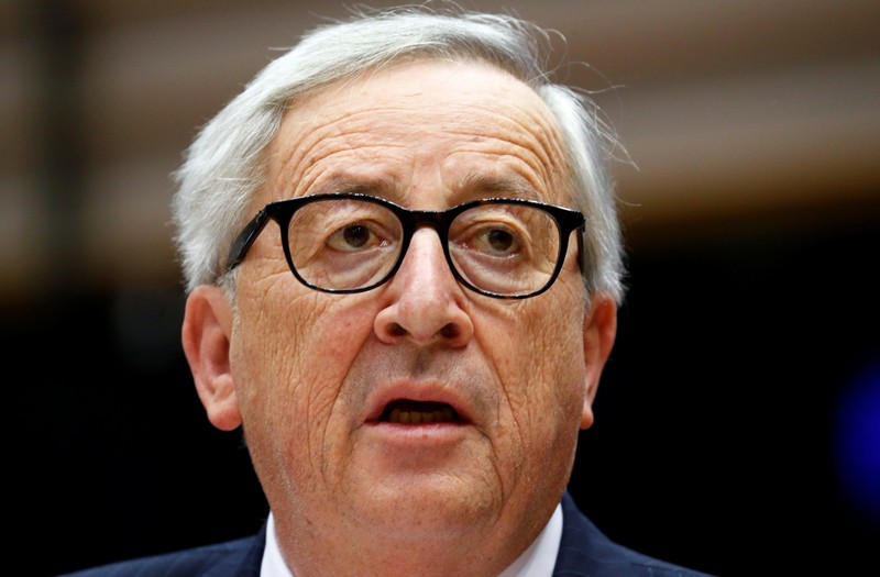 European Commission President Juncker addresses the European Parliament in Brussels