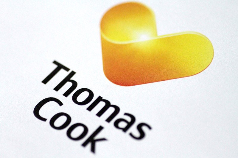 Illustration photo of a Thomas Cook logo