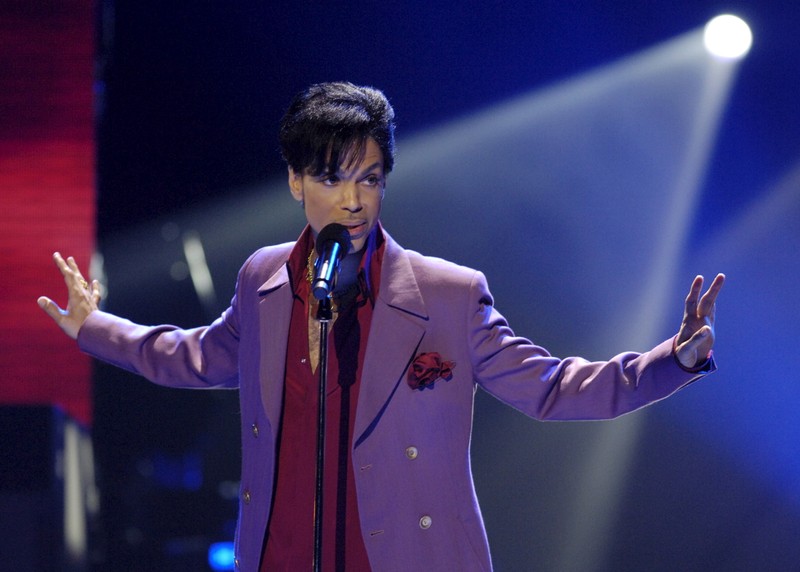 File photo of singer Prince performing during