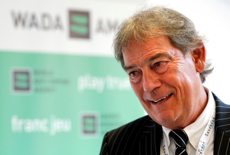Director General of the World Anti-Doping Agency Howman talks to reporters at the WADA symposium in Lausanne