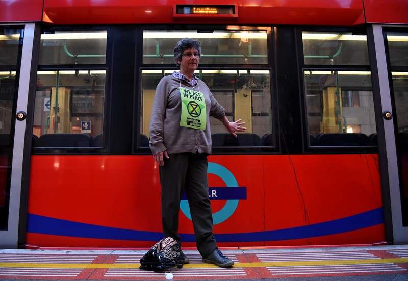 The Extinction Rebellion protest in London