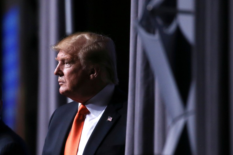 U.S. President Trump speaks at the Rx Drug Abuse & Heroin Summit in Atlanta, Georgia