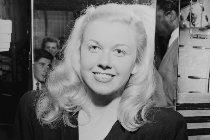 Actress Doris Day is pictured at the aquarium in New York City