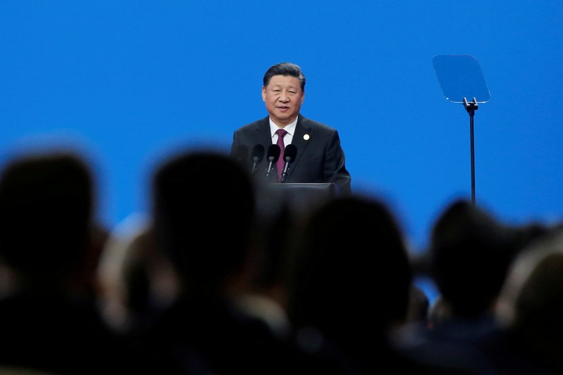 FILE PHOTO: Chinese President Xi Jinping attends the Conference on Dialogue of Asian Civilizations in Beijing